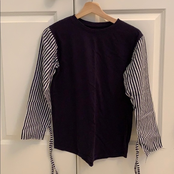 Dark blue striped arm shirt - Picture 1 of 1